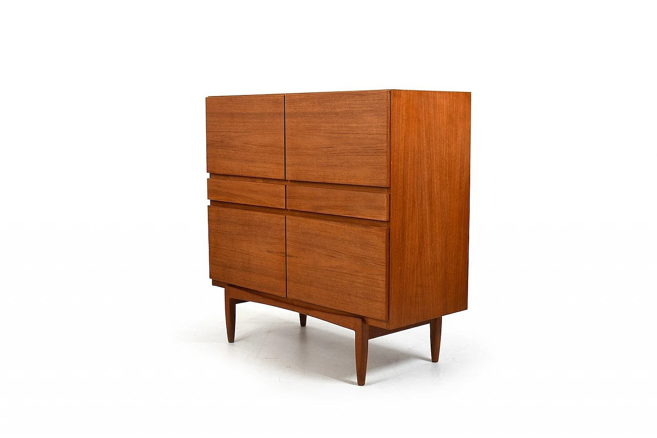 Credenza in teak con ante di I. Kofod-Larsen per Faarup, anni '60 3