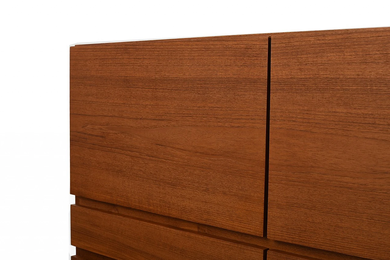 Teak sideboard with doors & drawers by Kofod-Larsen for Faarup, 1960s 6