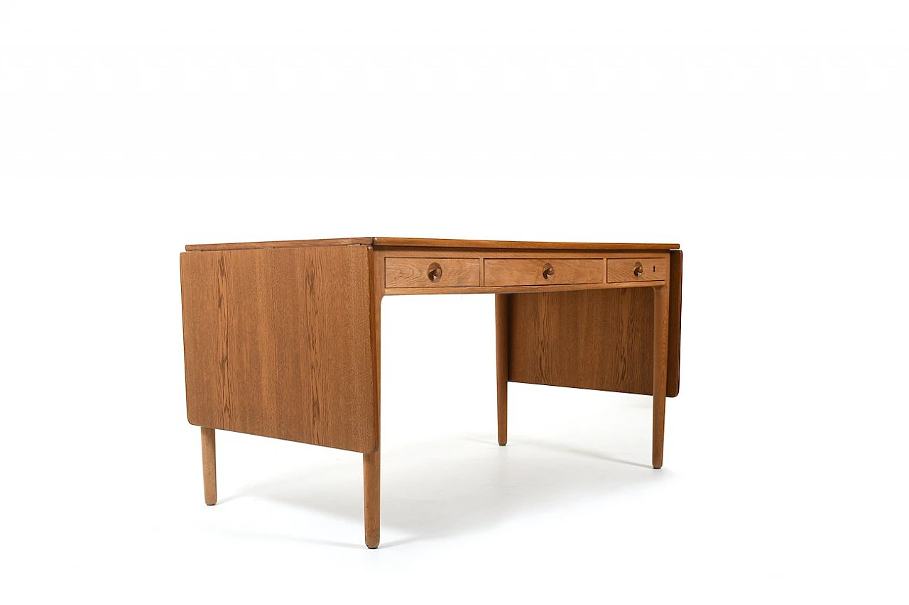 Danish desk AT-305 in oak by H. J. Wegner for Andreas Tuck, 1950s 1