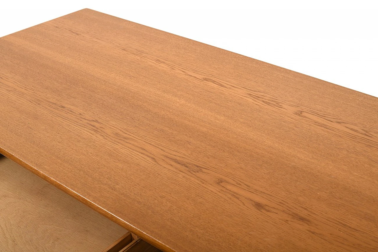 Danish desk AT-305 in oak by H. J. Wegner for Andreas Tuck, 1950s 10