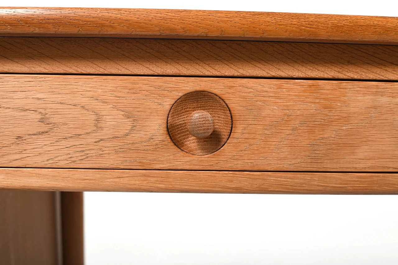 Danish desk AT-305 in oak by H. J. Wegner for Andreas Tuck, 1950s 13