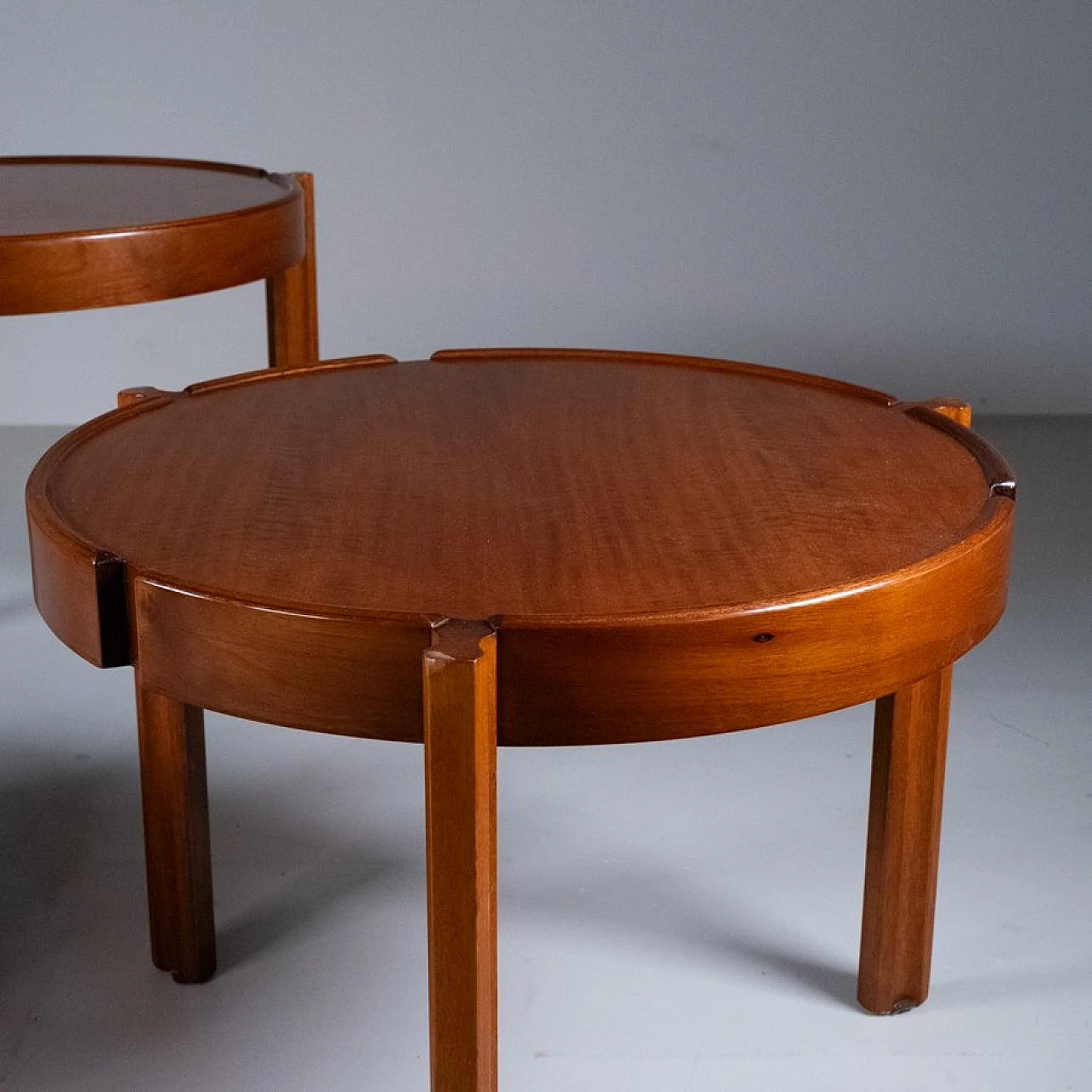 3 Interlocking wooden coffee tables, 1950s 6