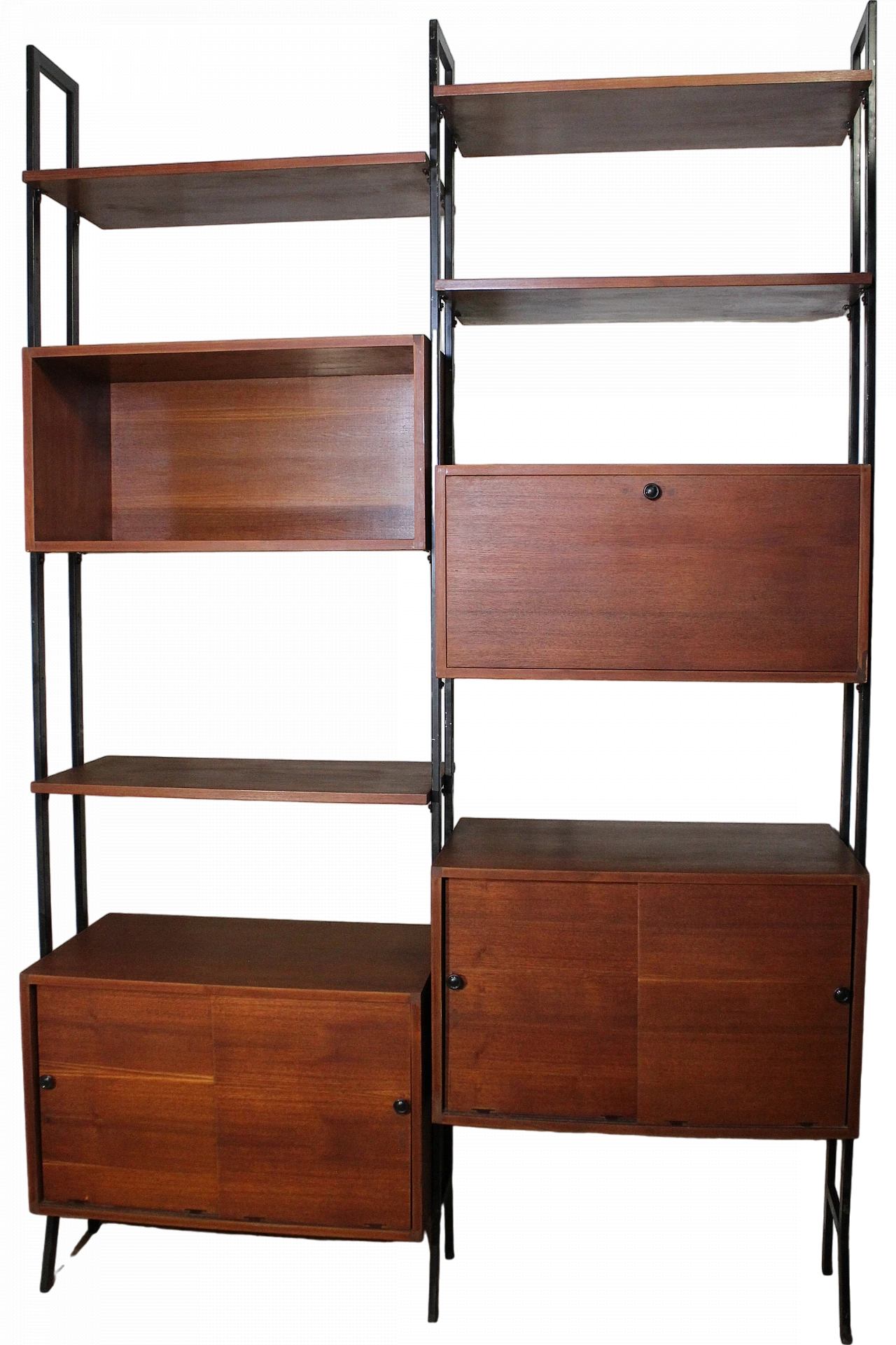 Teak modular bookcase, 1970s 11