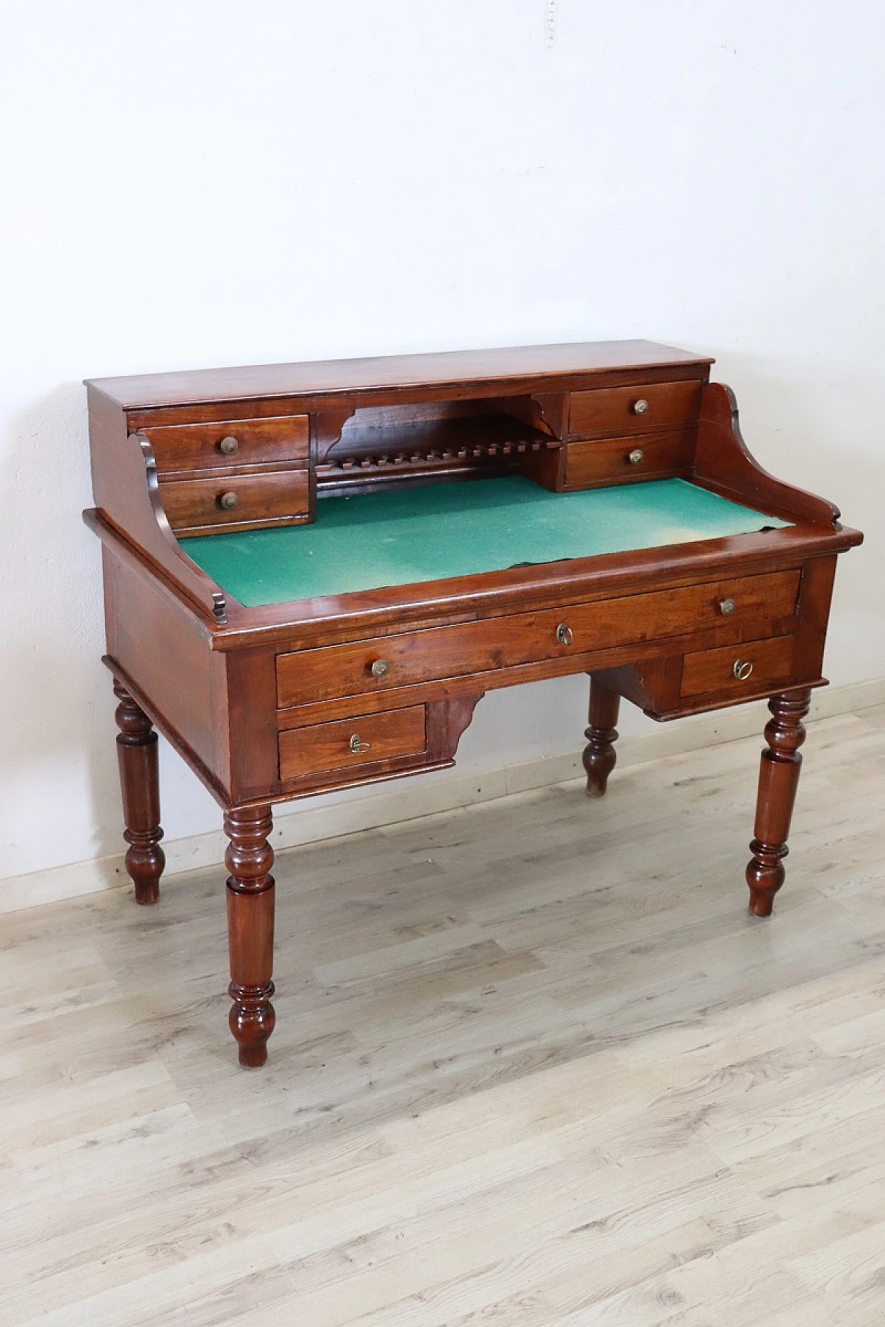 Louis Philippe desk in solid cherry wood, mid-19th century 2