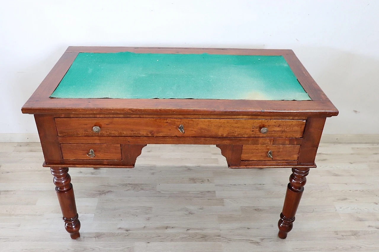 Louis Philippe desk in solid cherry wood, mid-19th century 9