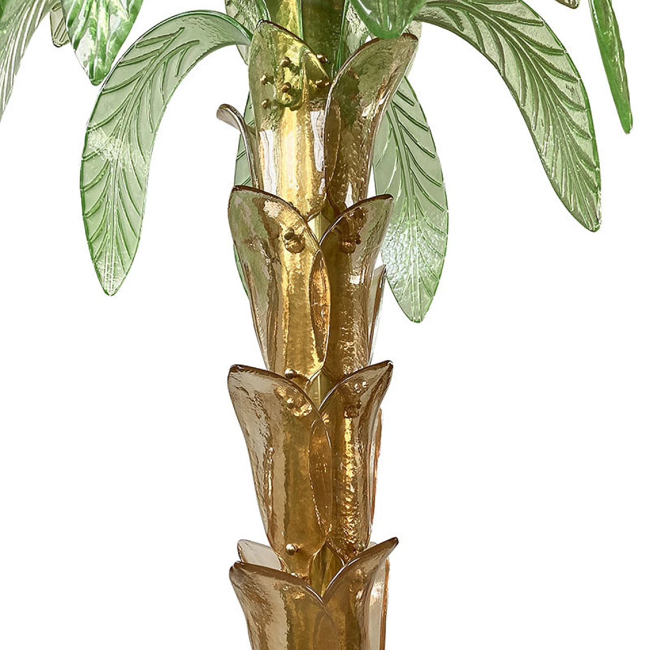 Palm-shaped Murano glass floor lamp, 1990s 8