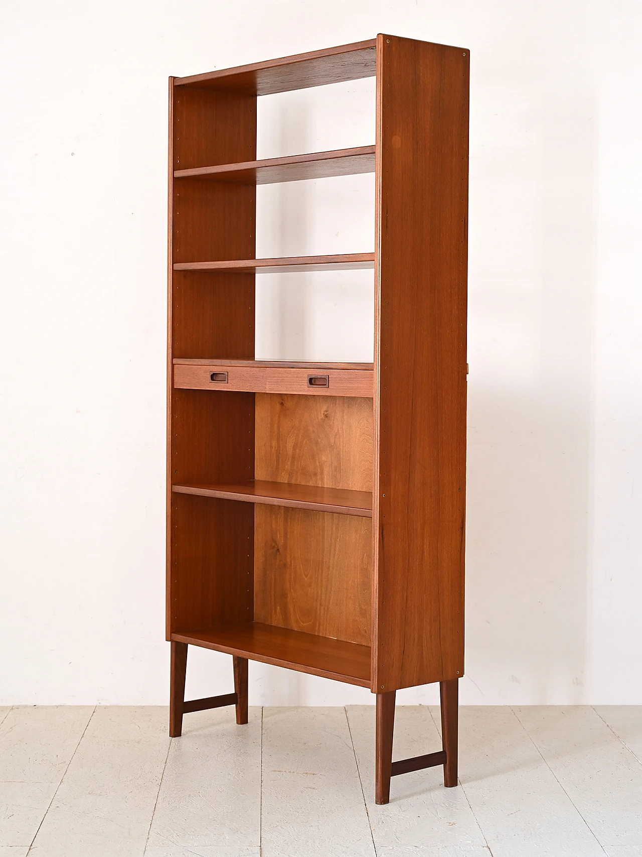 Teak bookcase with drawers, 1960s 4