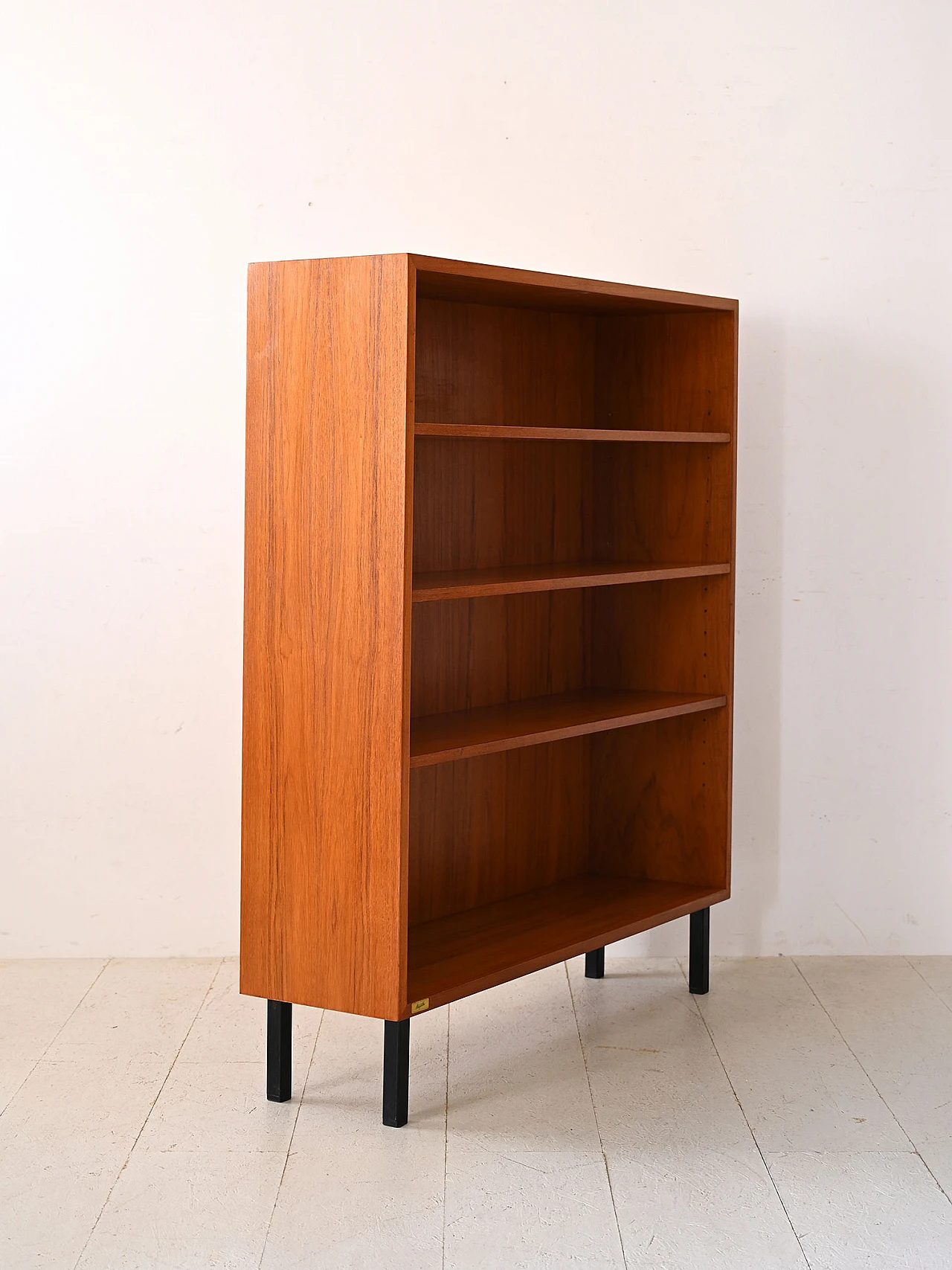 Square teak bookcase, 1960s 3