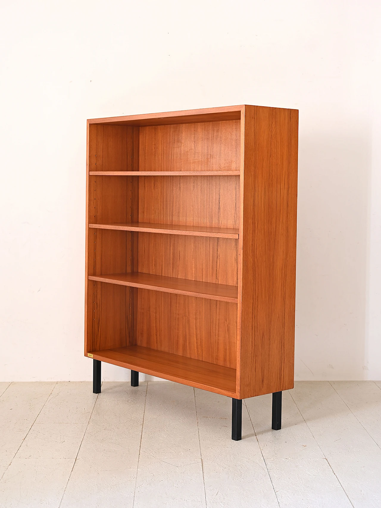 Square teak bookcase, 1960s 4