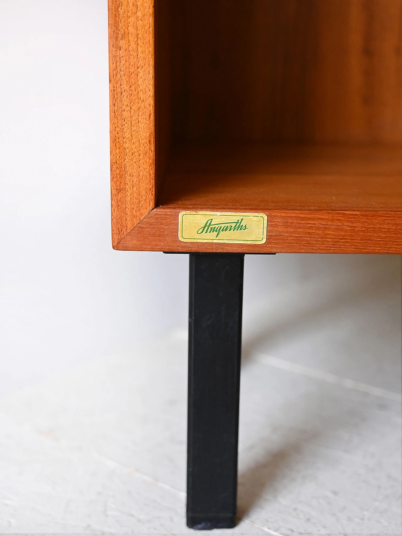 Square teak bookcase, 1960s 5