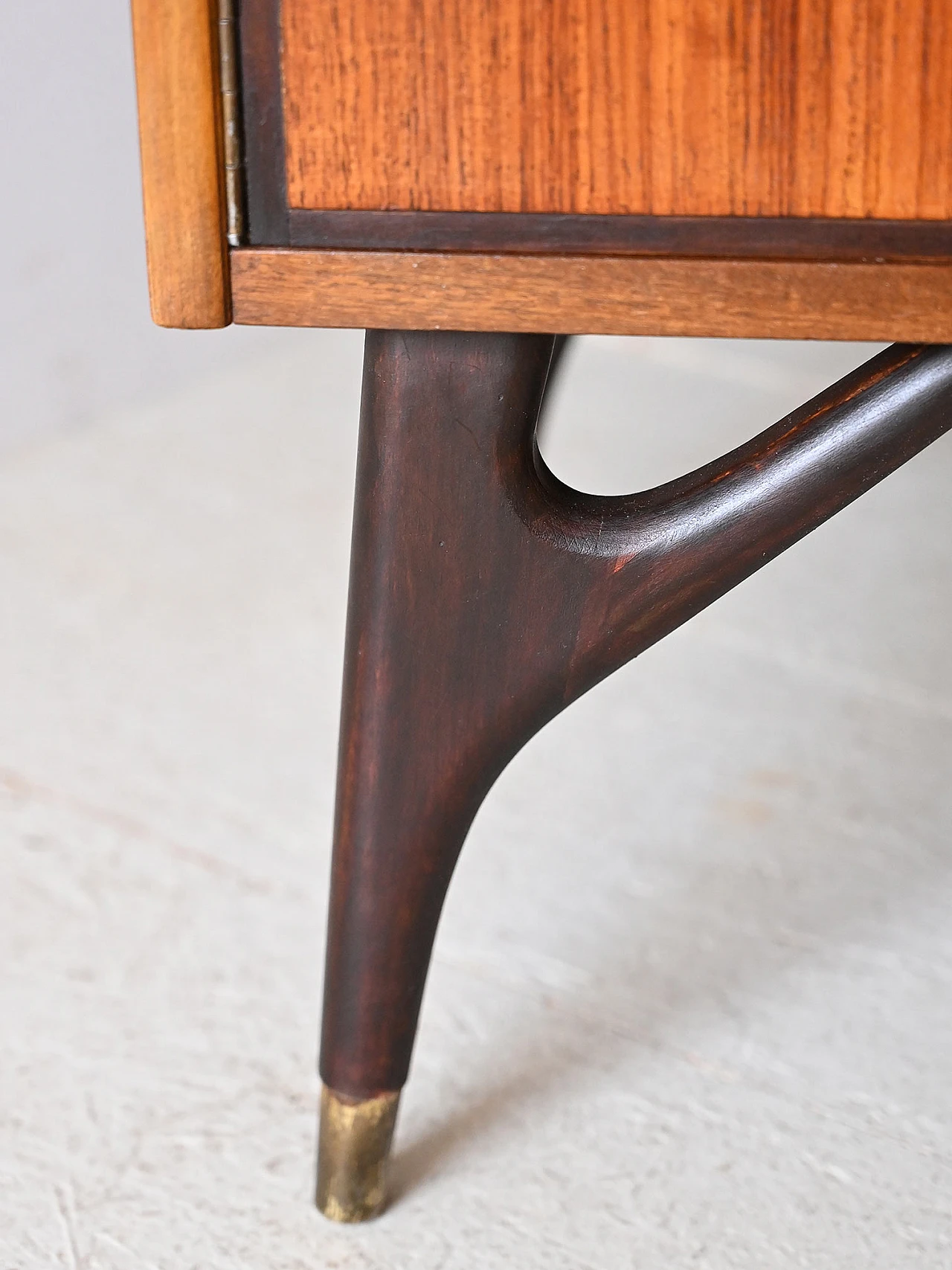 Teak bookcase with oak profiles, 1960s 9