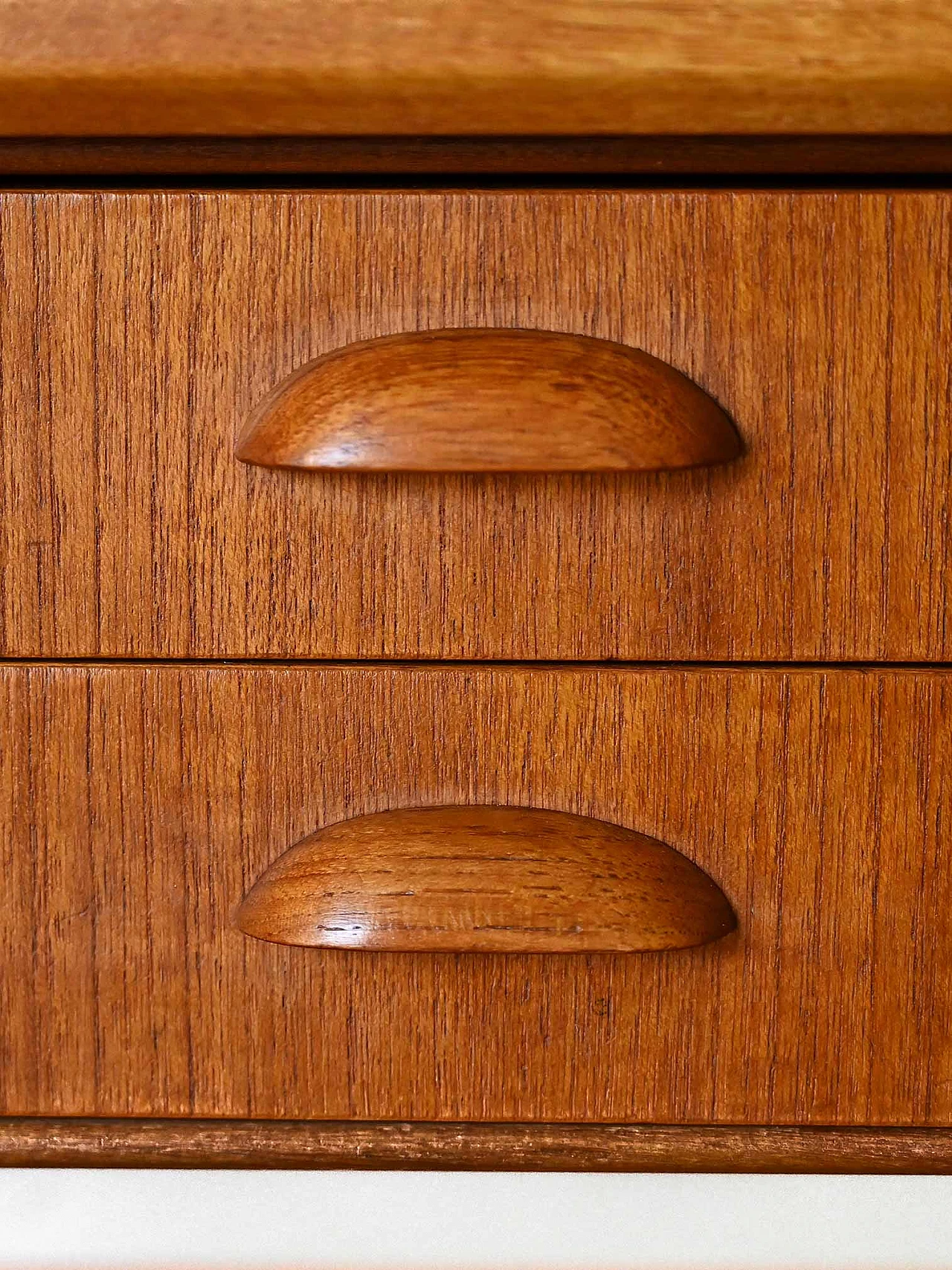 Teak bookcase with writing desk & storage compartment, 1960s 7