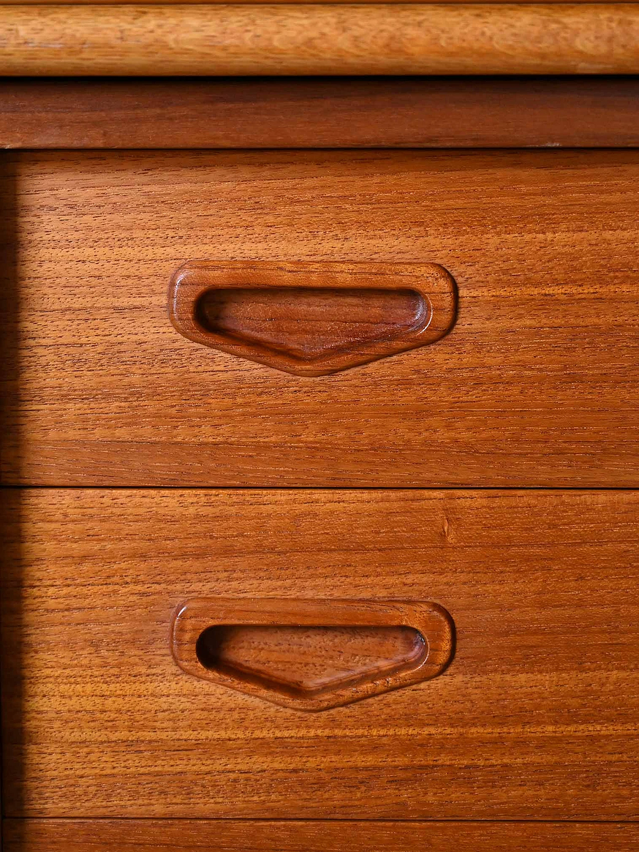 Teak bookcase with writing desk & storage compartment, 1960s 10