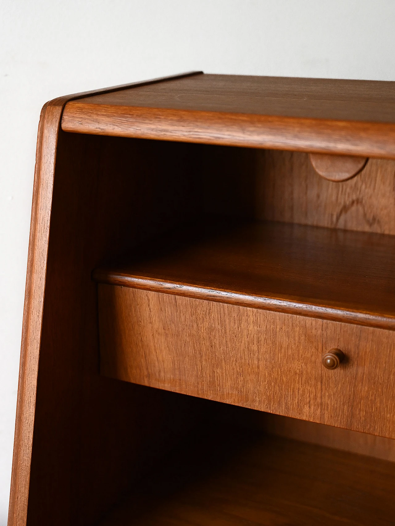 Danish teak secretaire with pull-out desk, 1960s 12