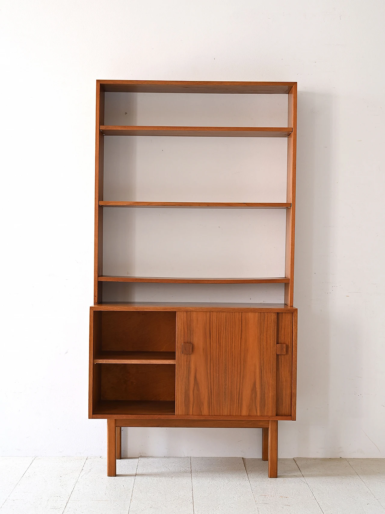 Scandinavian teak bookcase with doors, 1960s 3