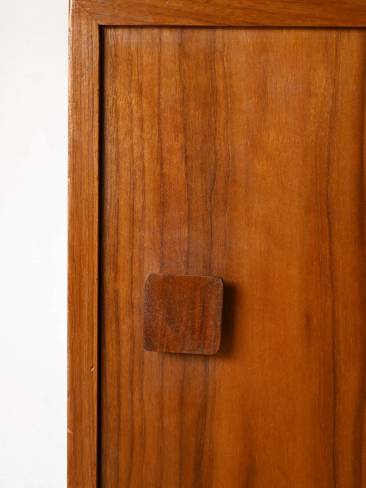 Scandinavian teak bookcase with doors, 1960s 8