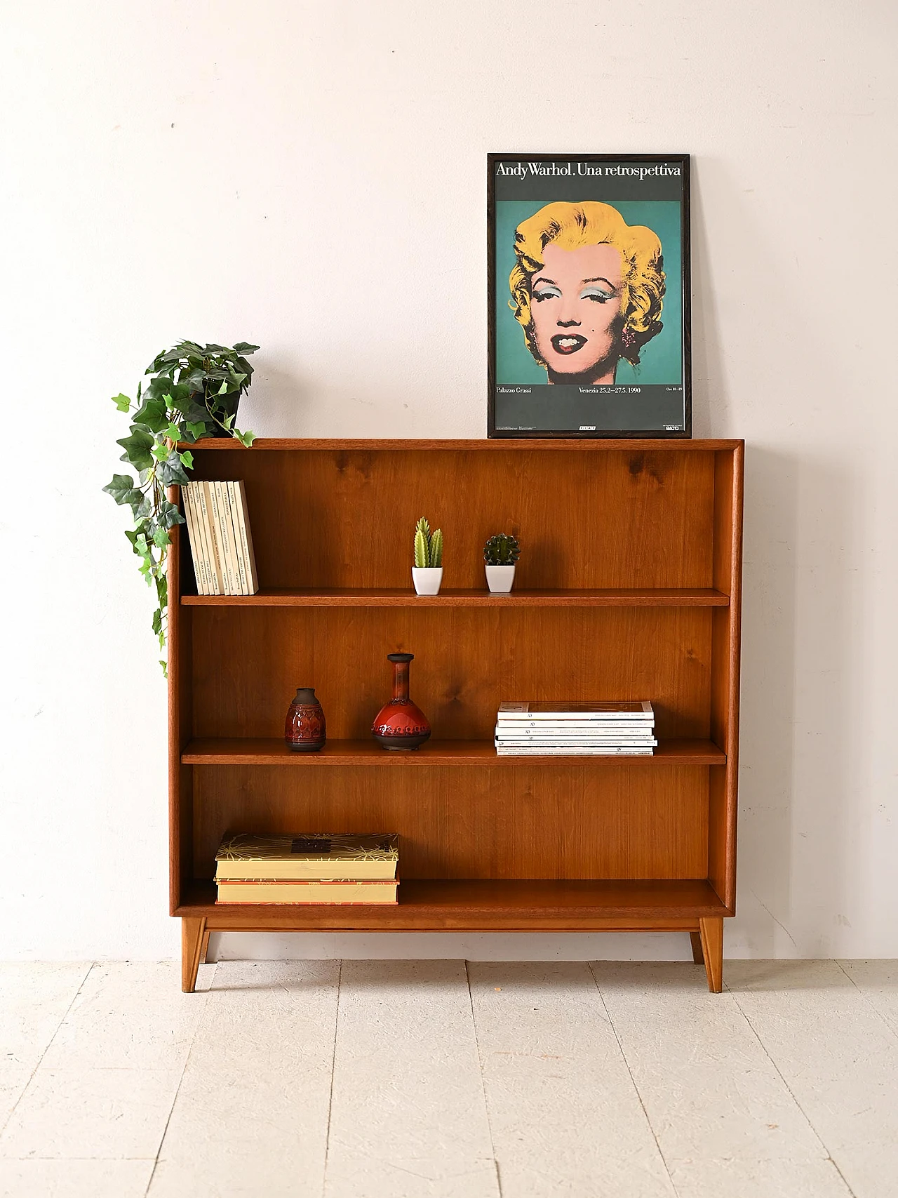 Scandinavian teak bookcase, 1960s 1