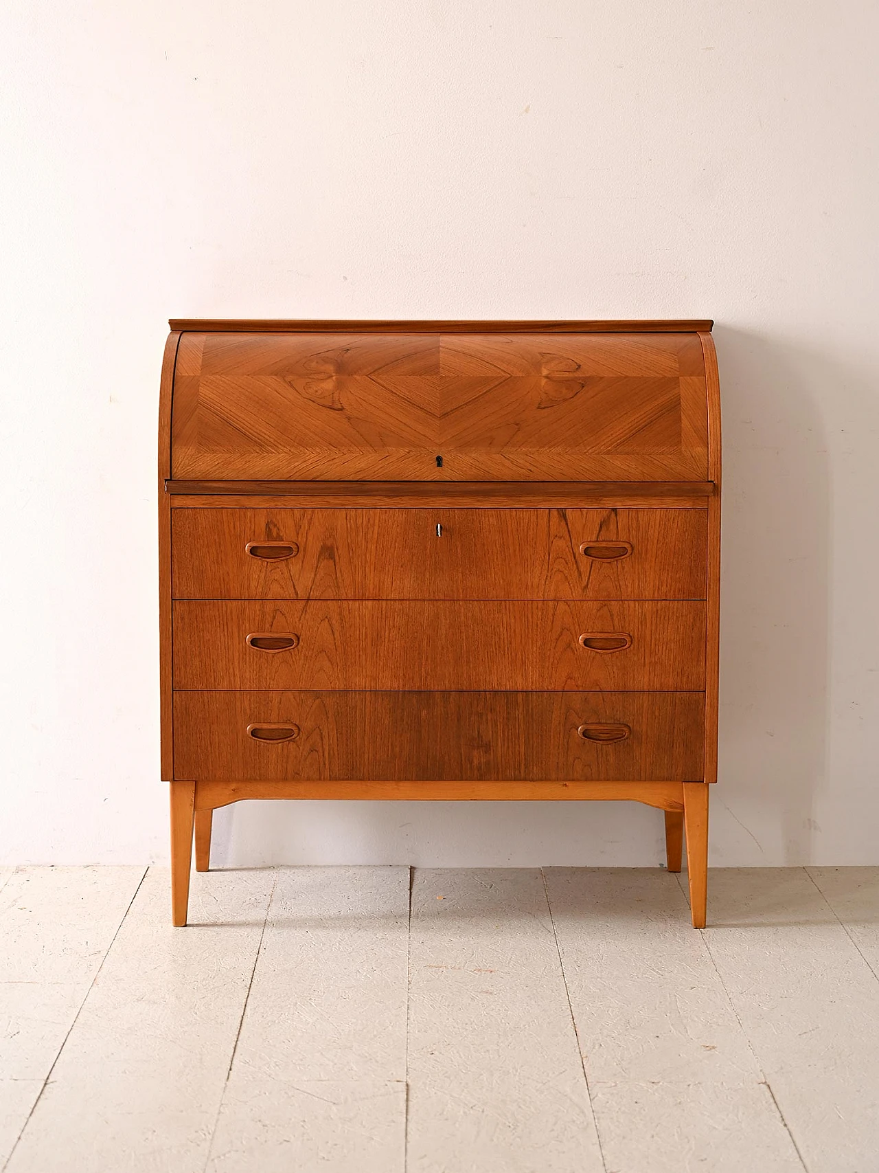 Secretaire scandinavo in teak, anni '60 3