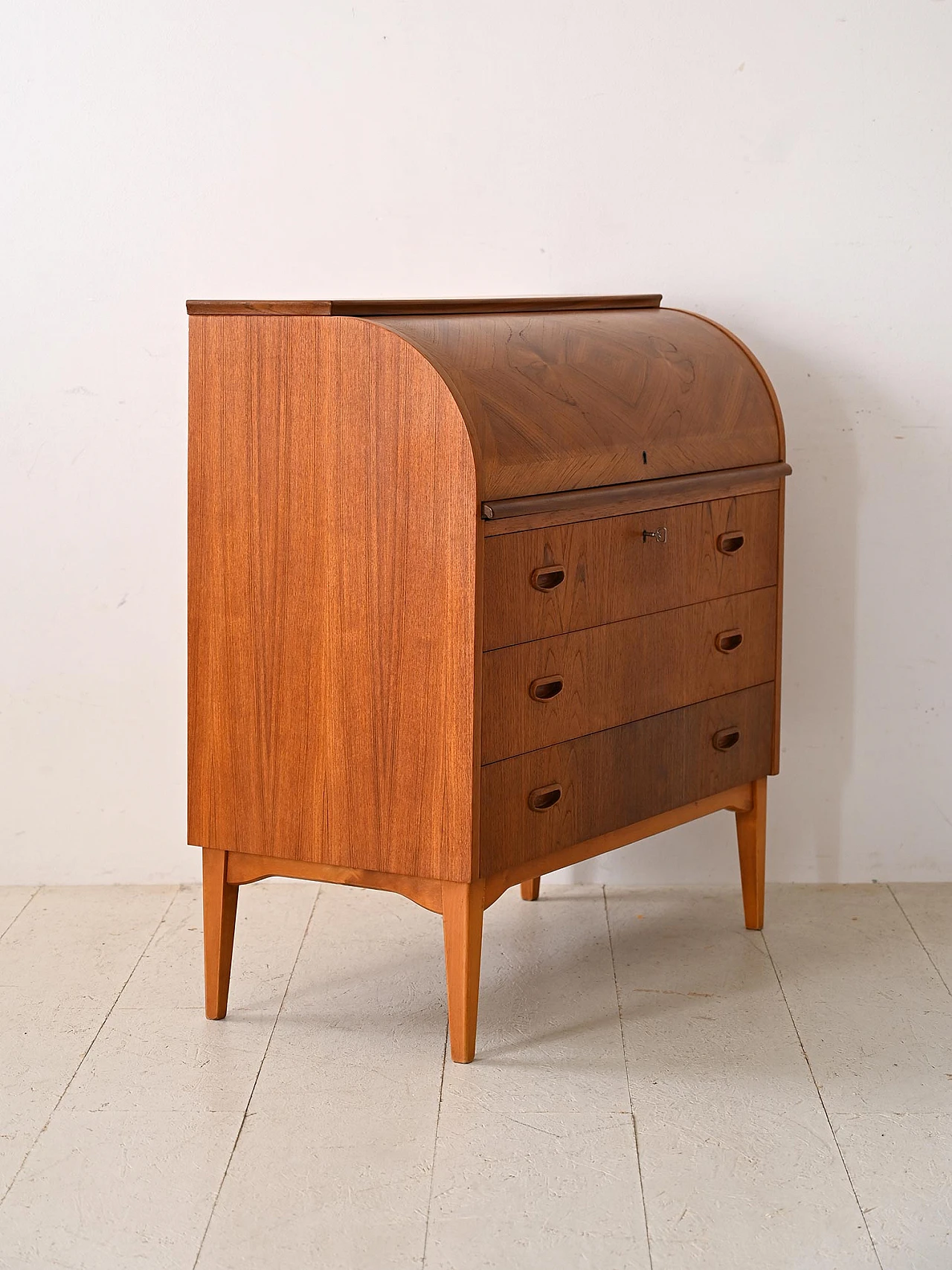 Secretaire scandinavo in teak, anni '60 4