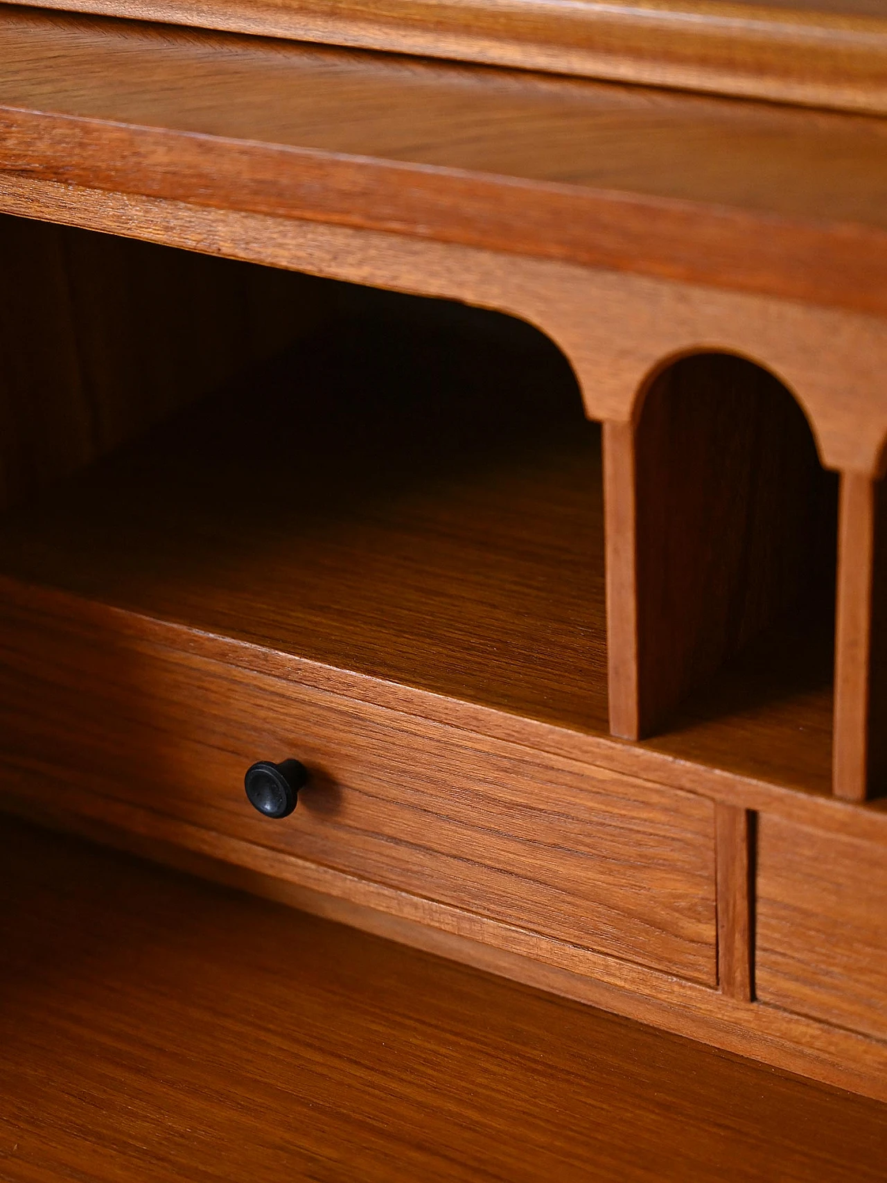 Secretaire scandinavo in teak, anni '60 6