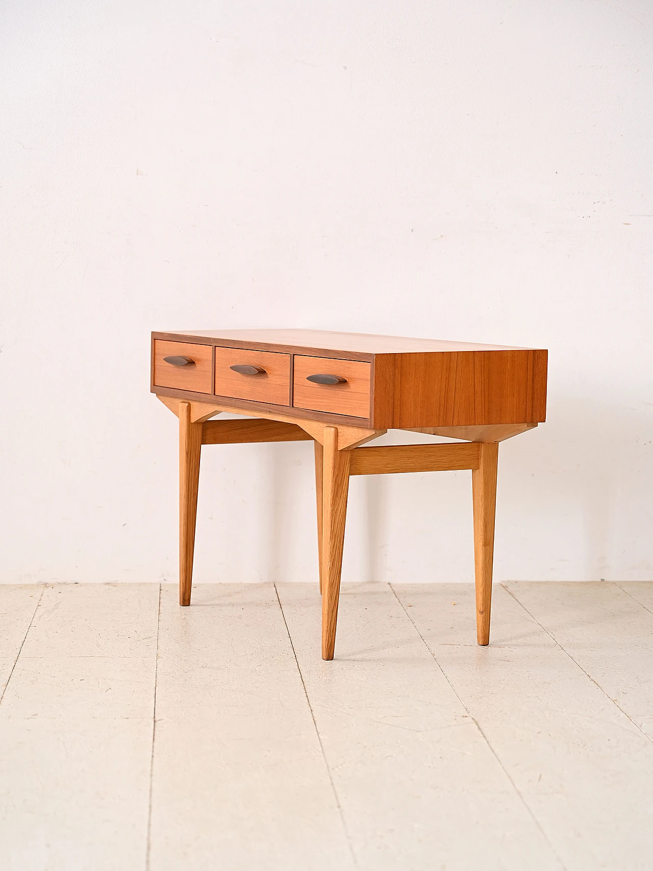 Mobile da ingresso in teak con cassetti, anni '60 4