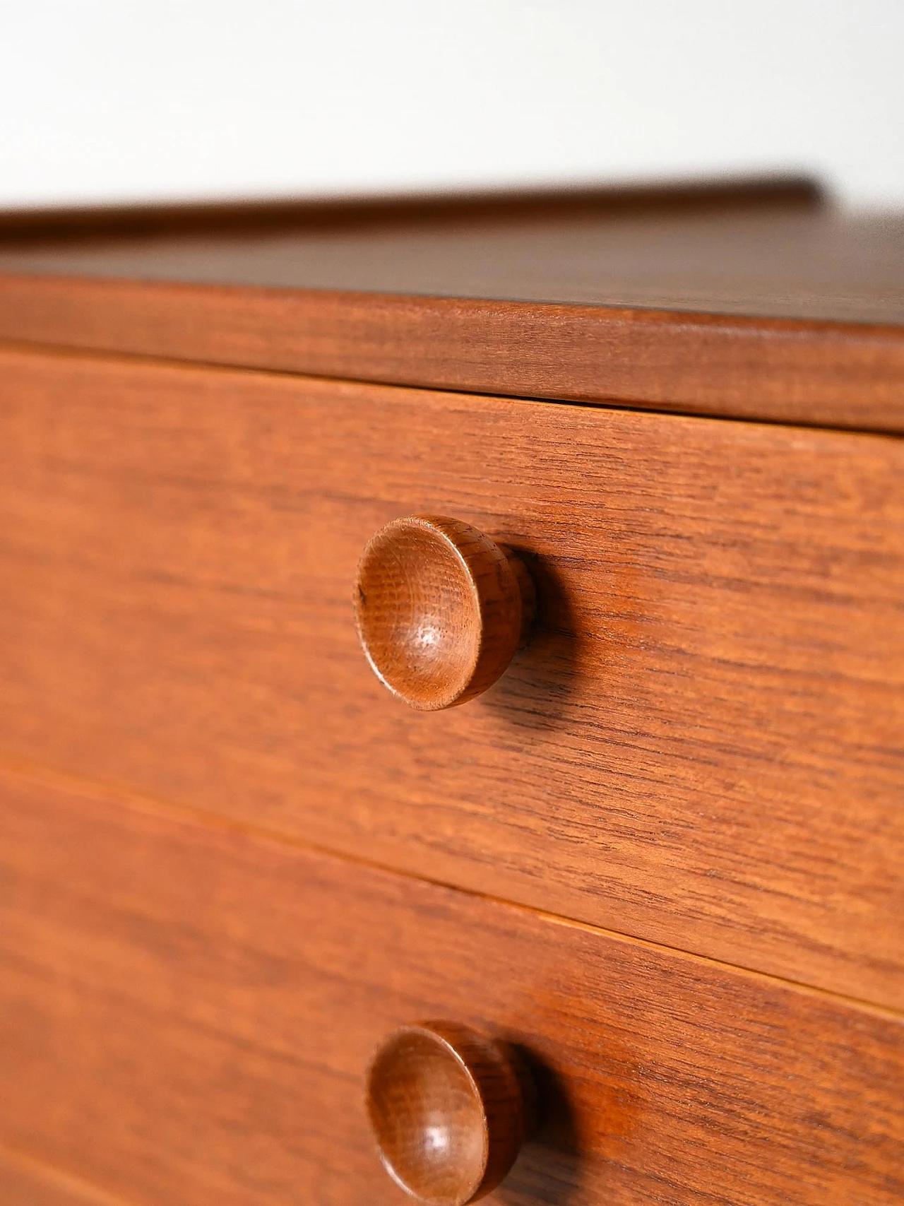 Scandinavian teak and birch chest of drawers, 1960s 10