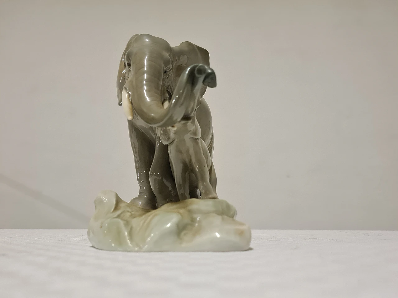 Porcelain elephant sculpture by Lladrò, 1960s 4