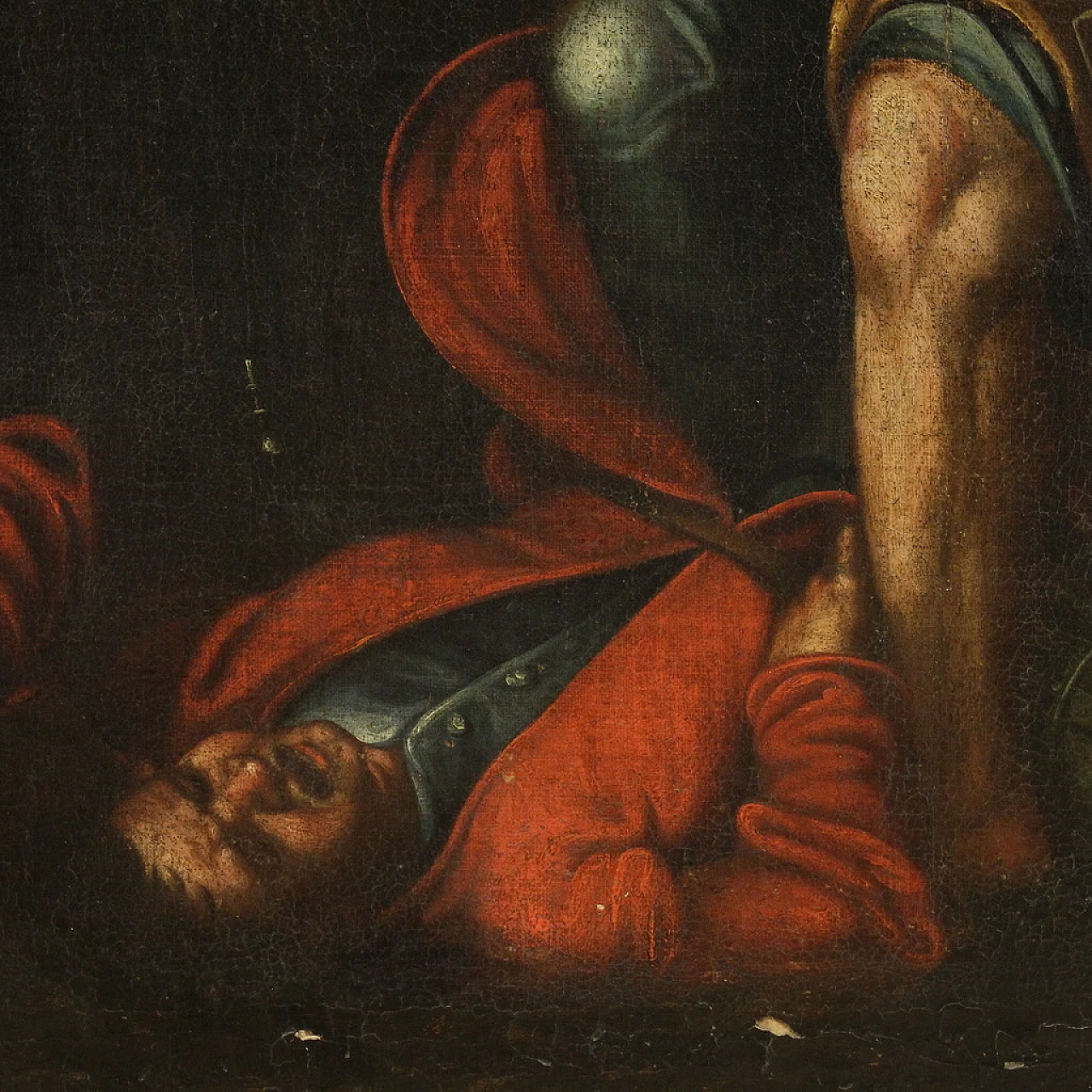 Capture of Christ, oil painting on canvas, second half of 17th century 11