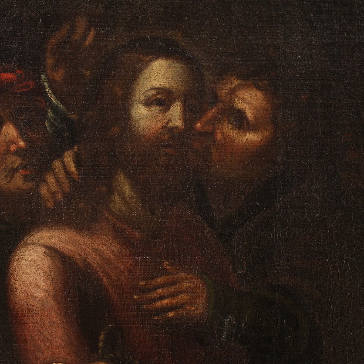 Capture of Christ, oil painting on canvas, second half of 17th century 14