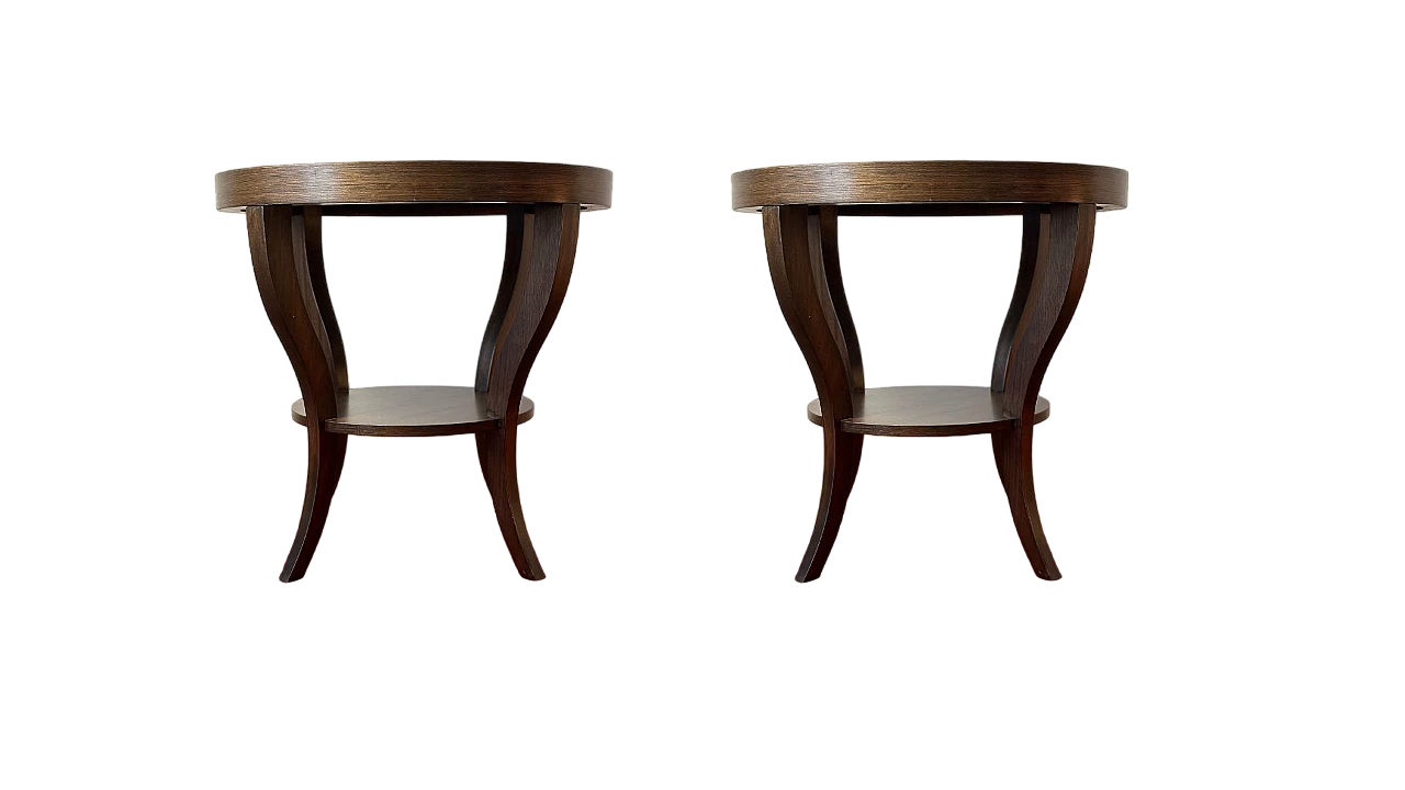 Pair of cedar coffee tables, 2000s 5