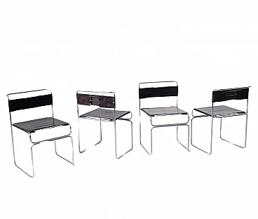 4 Libellula chairs by Giovanni Carini for Planula, 1970s