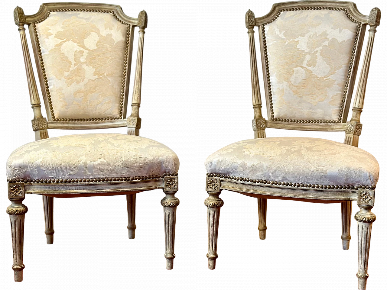 Pair of Louis XV chairs, 19th century 6