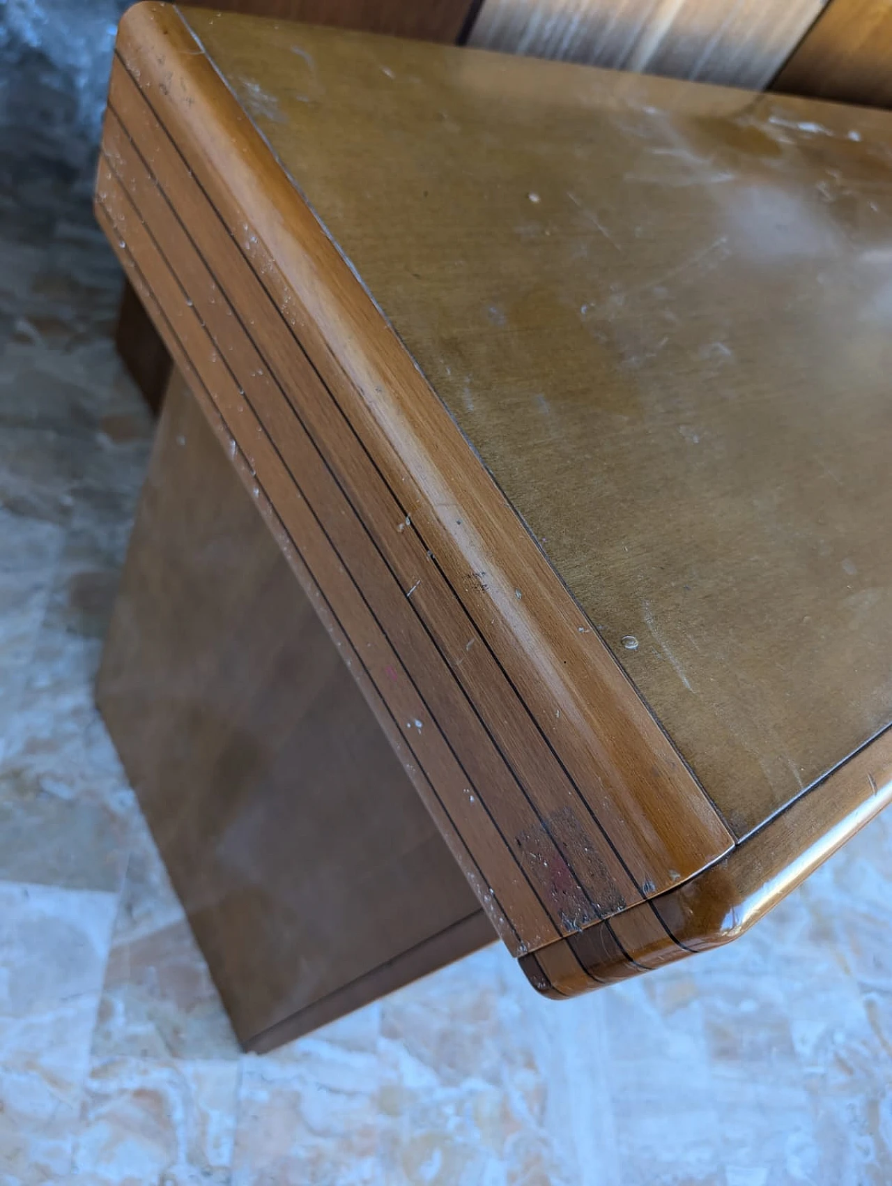 Sideboard in cherry, oak & eboony in the style of Maxalto, 1970s 5