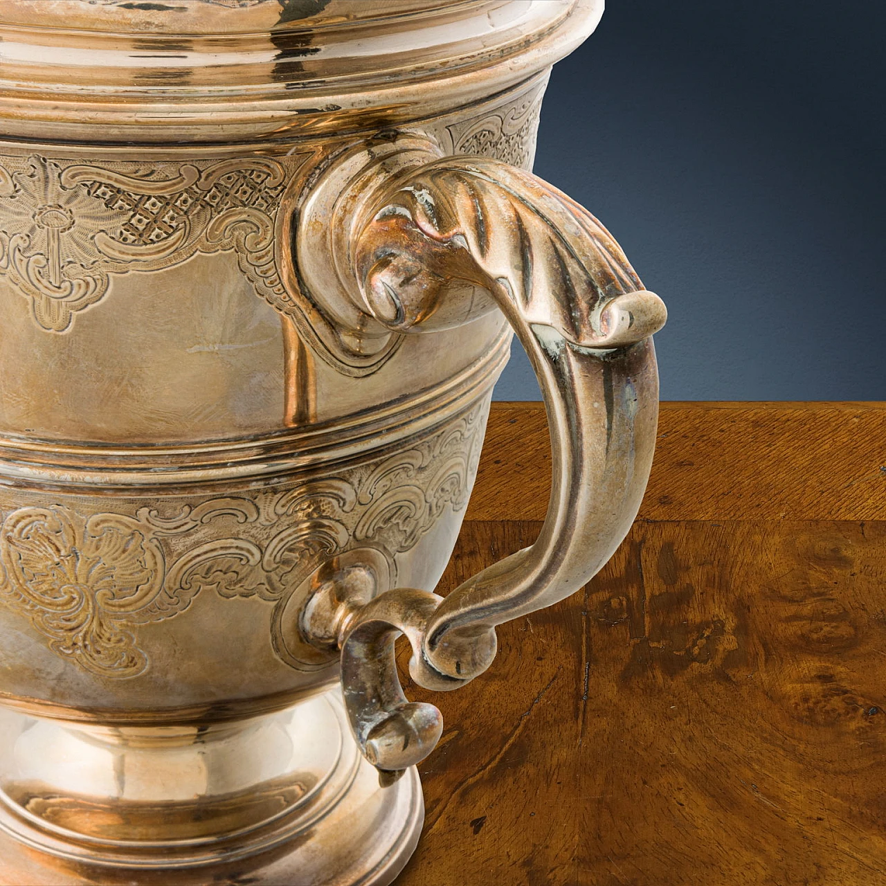 George II Silver Cup with scroll sockets with curls, 18th century 2