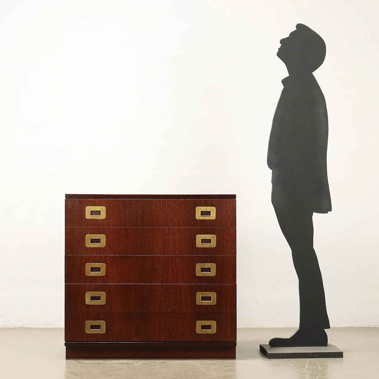 Parisi 1 dresser in wood & brass by Ico Parisi for Brugnoli, 1960s 2