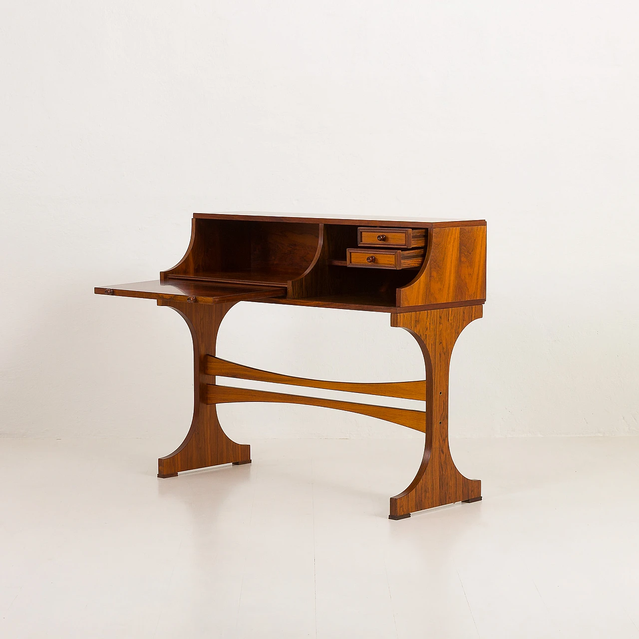 Rosewood desk in the style of Gianfranco Frattini, 1960s 11