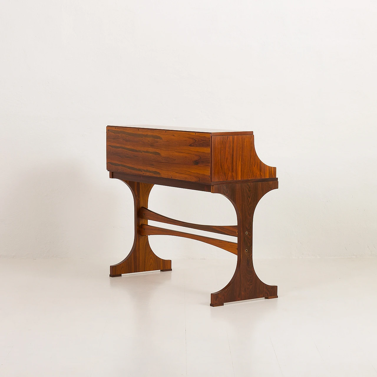 Rosewood desk in the style of Gianfranco Frattini, 1960s 15