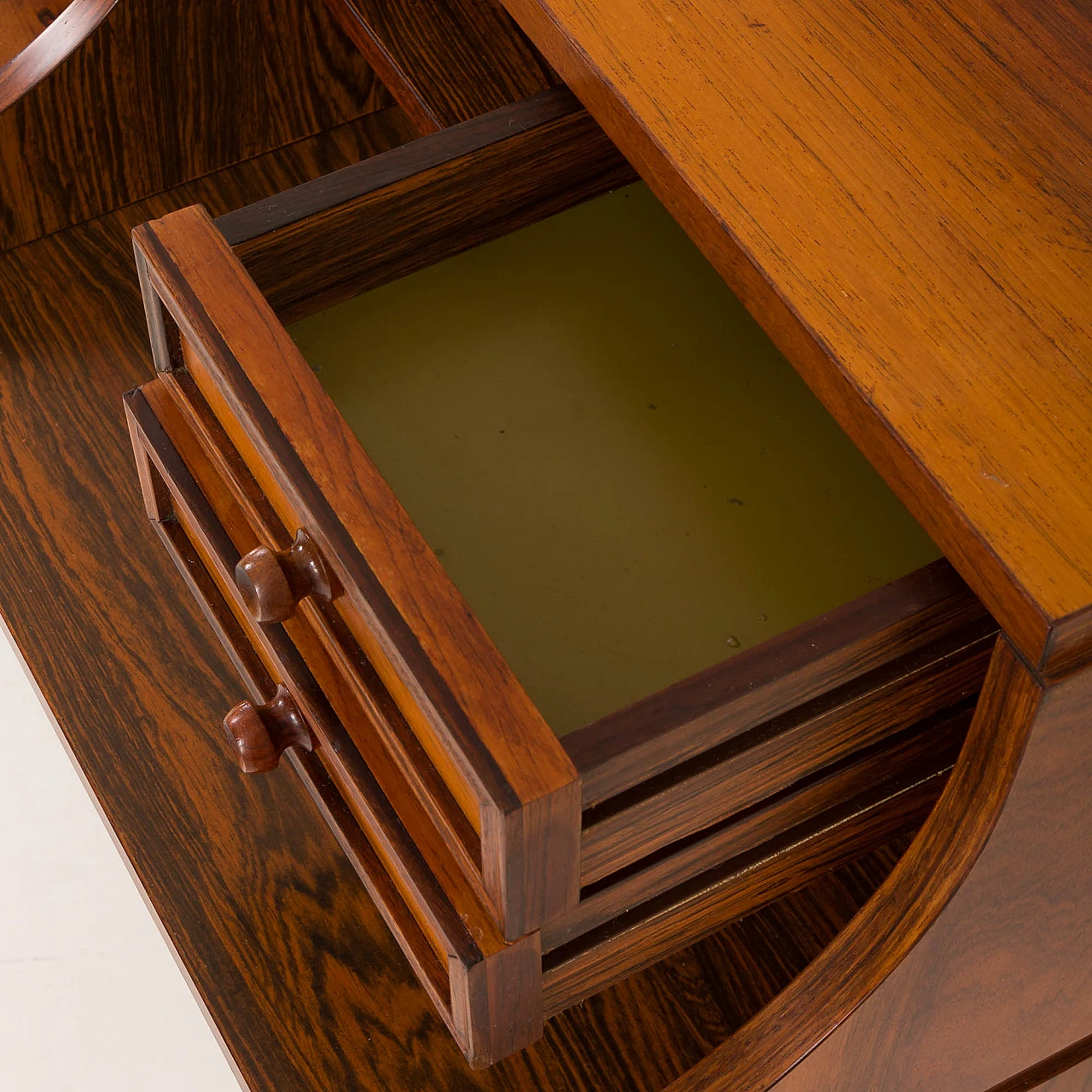 Rosewood desk in the style of Gianfranco Frattini, 1960s 18