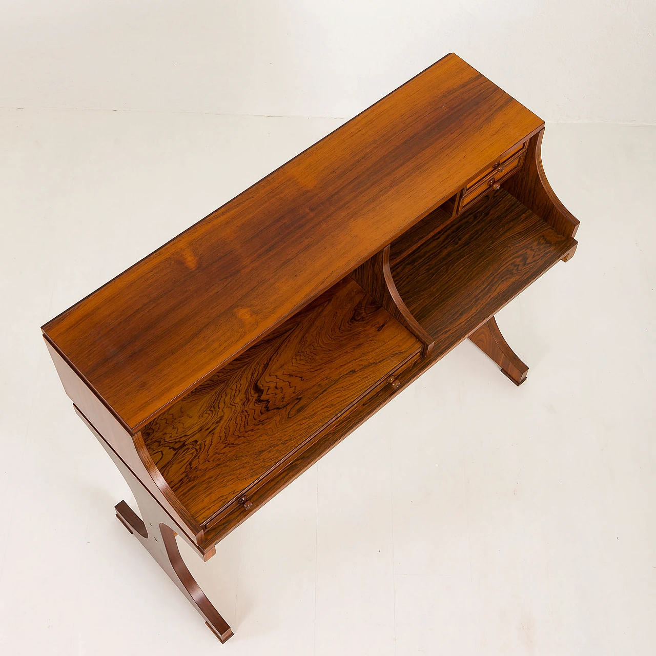 Rosewood desk in the style of Gianfranco Frattini, 1960s 25