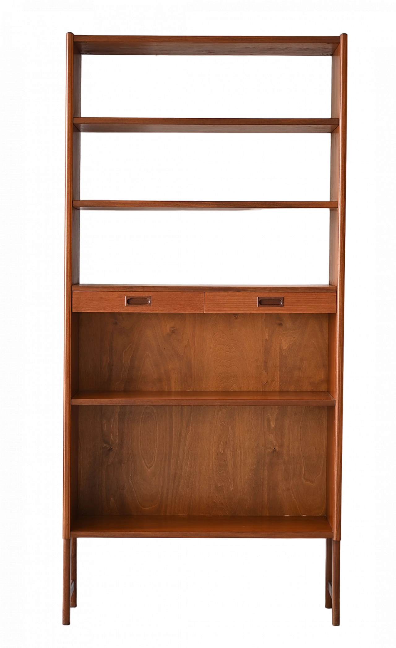 Teak bookcase with drawers, 1960s 9