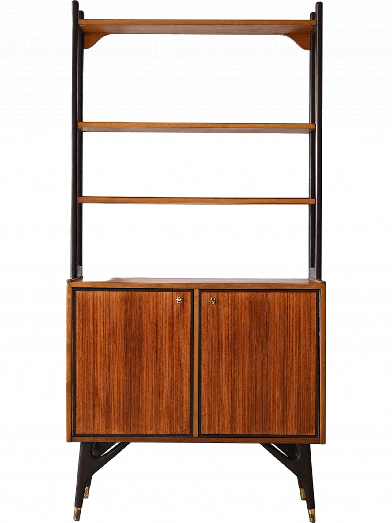 Teak bookcase with oak profiles, 1960s 13