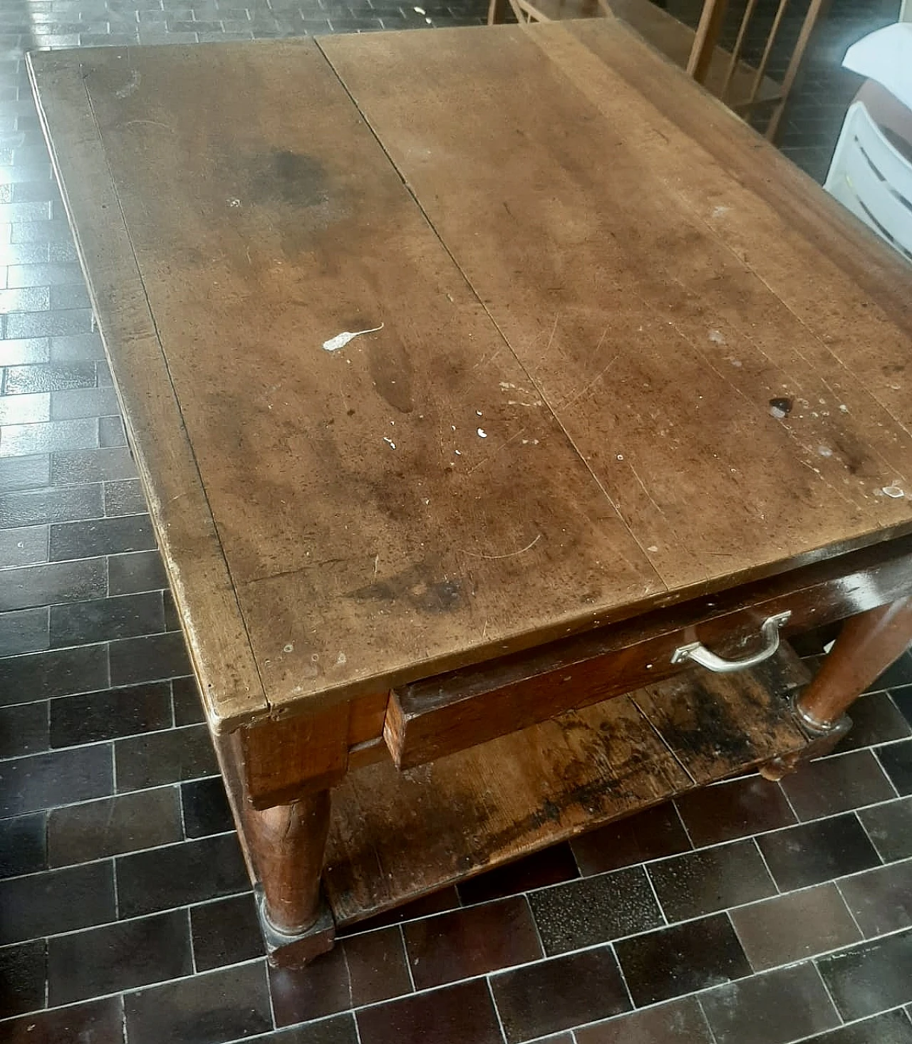 Solid walnut store counter, mid-19th century 3