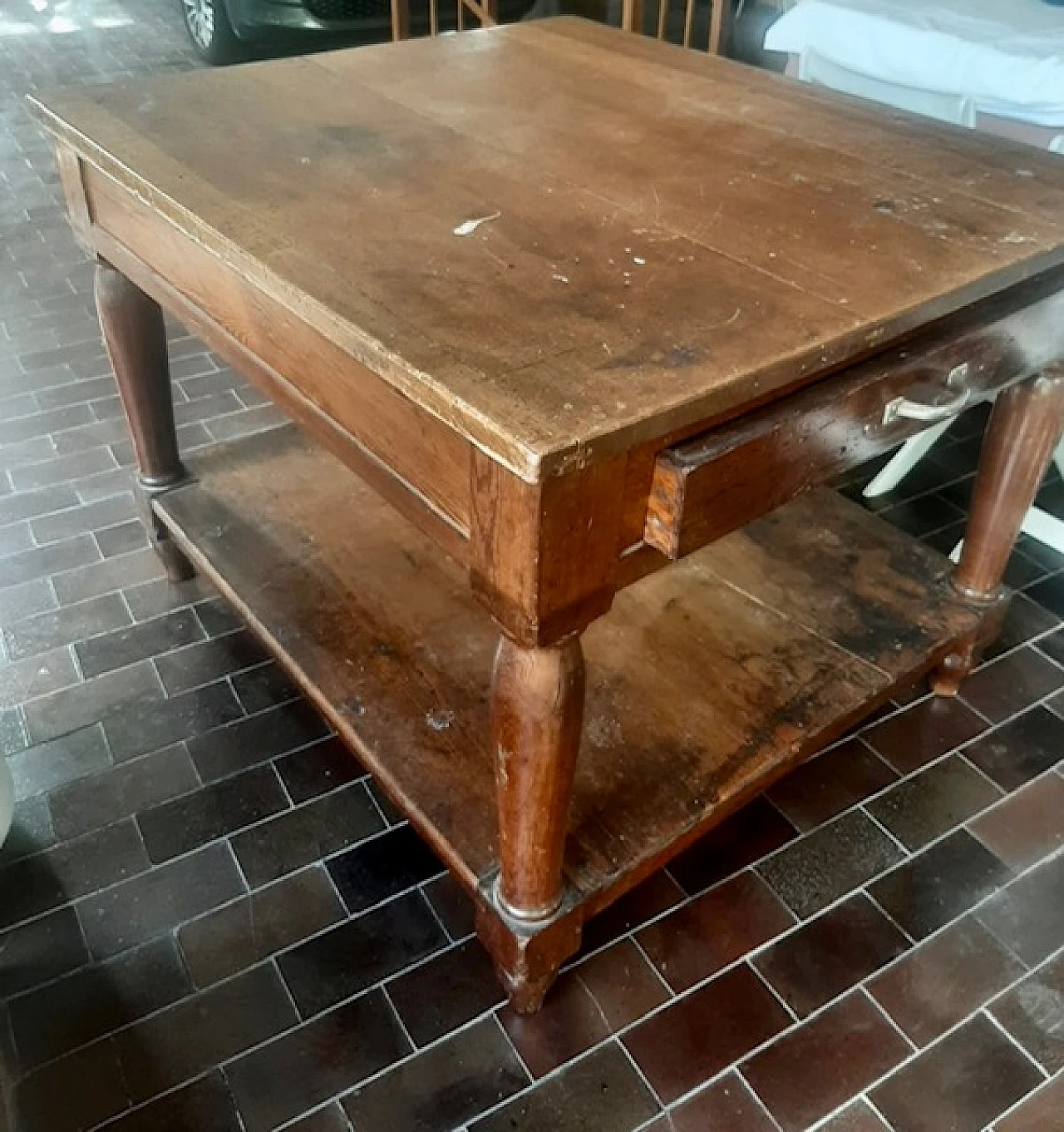 Solid walnut store counter, mid-19th century 4