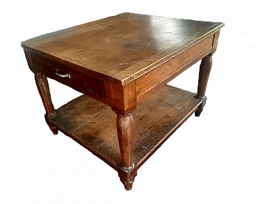 Solid walnut store counter, mid-19th century