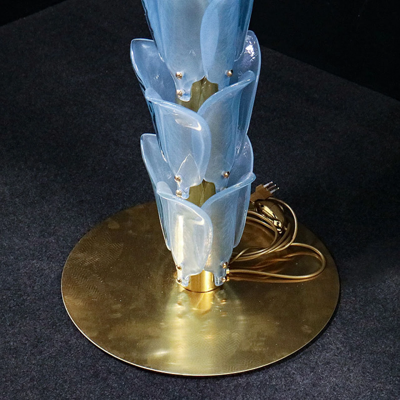 Palm-shaped Murano glass floor lamp, 1980s 10