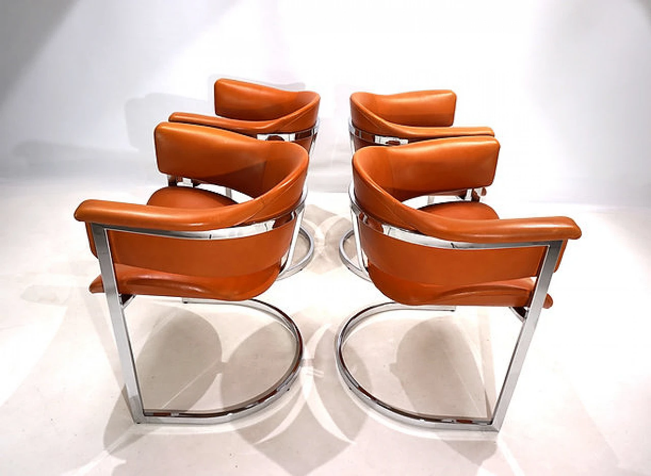 4 Chairs by Vittorio Introini for Mario Sabot, 1970s 5