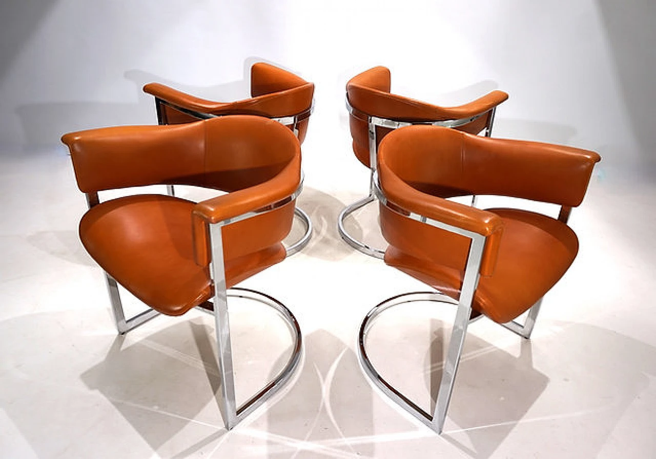 4 Chairs by Vittorio Introini for Mario Sabot, 1970s 6