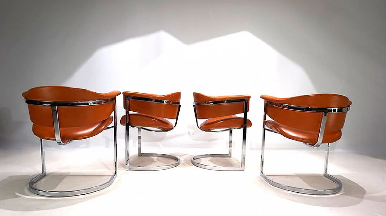 4 Chairs by Vittorio Introini for Mario Sabot, 1970s 7