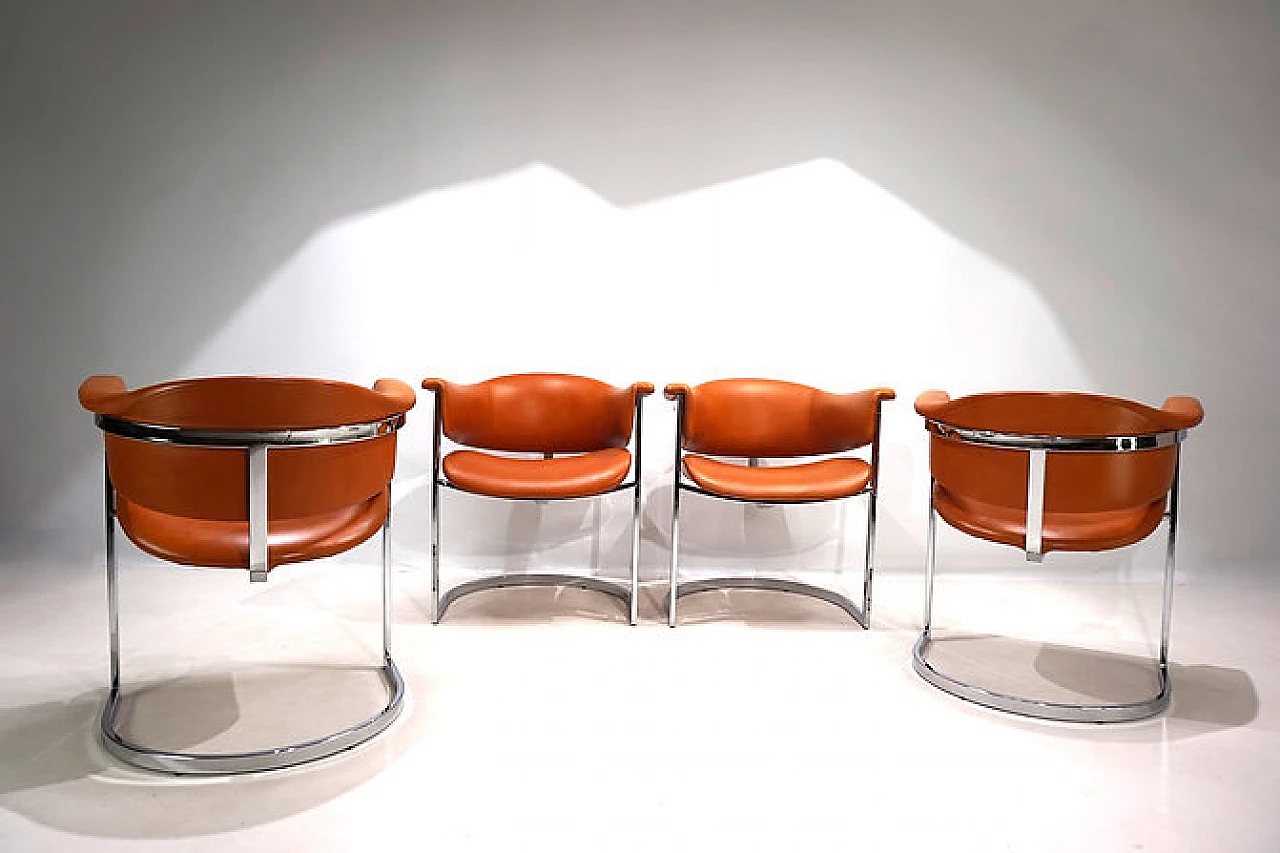 4 Chairs by Vittorio Introini for Mario Sabot, 1970s 8