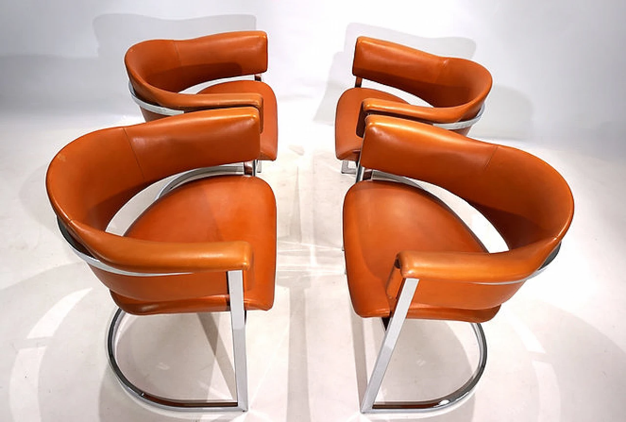 4 Chairs by Vittorio Introini for Mario Sabot, 1970s 16